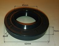 Simmering   45 x 62 x 7 / 8 AO NBR Corteco - 2