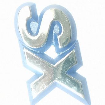 Emblemat "SX" tył CC Fiat