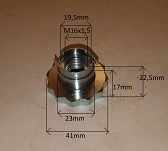 Nakrętka  M16 x 1,5  piasty przód Skoda, Audi, Sea - 2