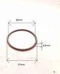 Oring  28,00 mm x 4,50 mm NBR - 2