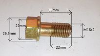 Śruba M 16 x 2,00 x  35 8.8 Lublin 4C90 - 2
