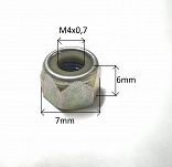 Nakrętka  M  4 x 0,7 z tefl. czujnika pal. 126p - 2