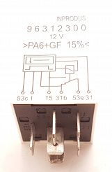 Przekaźnik PWS - 1 wycieraczek Matiz, Lanos
