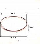 Oring  74,00 mm x 3,00 mm NBR - 2