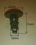 Spinka   35A szary kołek podsufitki PN Plus - 2