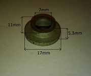 Podkładka stal.  7,0 x 17,0 x 5,3 126p - 2