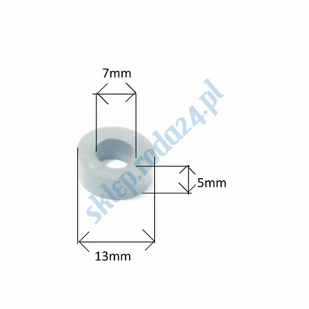 Tuleja 7 x 13 x 5 dystansowa filtra powietrza PN