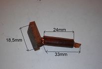 Szczotka   4,5 x 12,0 x 17,5 miedziana JASX 40-41 - 3