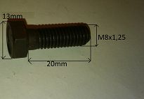Śruba M   8 x   20 sześciokąt 10,9 126p, FSO, PN - 2