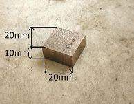 Szczotka  10,0 x 20,0 x 20,0 miedziano - węglowa - 2