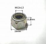 Nakrętka  M12 x 1,50  z teflonem 126p drążka kier. - 2