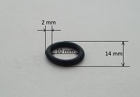 Oring  10,00 mm x 2,00 mm FPM - 2
