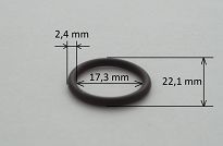 Oring  17,30 mm x 2,40 mm FPM - 2