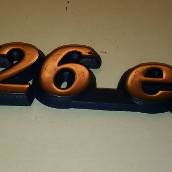 Emblemat  "126 el" 126p EL Fiat