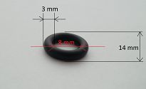 Oring    8,00 mm x 3,00 mm NBR - 2