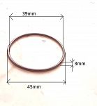 Oring  39,00 mm x 3,00 mm - 2
