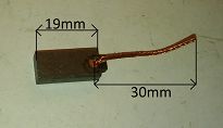 Szczotka   4,8 x 7,9 x 19,0 węglowa  - 4