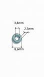 Oring    3,60 mm x 2,50 mm - 2