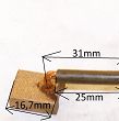 Szczotka   6,0 x 15,0 x 16,7  miedziana JSX33-34 - 6