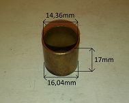 Tulejka rozr. 14,36 mm x 16,04 mm x 17,00 mm Żuk - 2