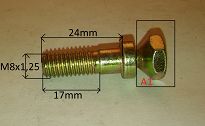 Śruba M   8 x  24 wyłącznika zapłonu 126p, FSO, CC - 2