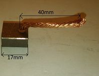 Szczotka   9,0 x 16,0 x 17,0 miedziana BSX139 - 2