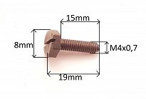 Śruba M   4x   19 sześciokąt 126p - 2