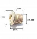 Śruba M 10 x 1,25 x 10 łeb stożkowy 126p ST - 2