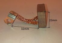Szczotka  10,0 x 25,0 x 23,0 miedziana BSX96 - 4
