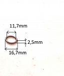Oring  11,70 mm x 2,50 mm NBR - 2