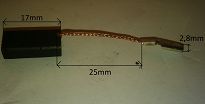 Szczotka   5,0 x 8,0 x 17,0 węglowa  804 - 2