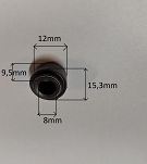Uszczelniacz zaworu 8,0 x 12,0 / 15,3 x 9,5 kpl. - 2