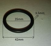 Oring  35,00 mm x 3,50 mm NBR uszczelka króćca  - 2