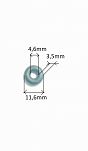 Oring    4,60 mm x 3,50 mm  - 2