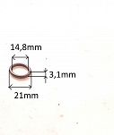 Oring  14,80 mm x 3,10 mm HNBR - 2