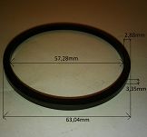 Pierścień OP  57,28 x 63,04 x 2,88 - 2