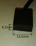 Szczotka   6,5 x 13,5 x 16,0 węglowa 854a - 4