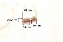Szpilka   M  8 x 10 / 14 / 28 Fiat 126p - 2