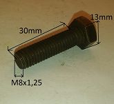 Śruba M   8 x   30 sześciokąt 8.8 126p - 2