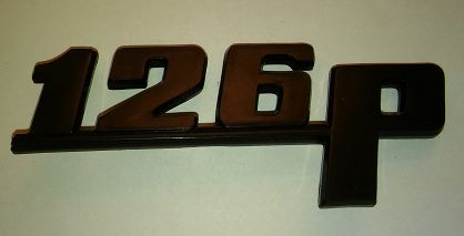 Emblemat  "126p" 126p rzem.