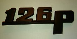 Emblemat  "126p" 126p rzem.