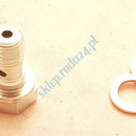 Śruba hamulca M10x1,5x30,4 z dziurą