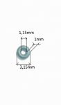 Oring    1,15 mm x 1,00 mm  - 2