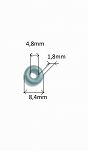 Oring    4,80 mm x 1,80 mm  - 2