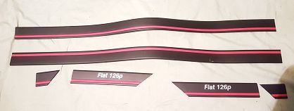 Listwy ozdobne Fiat 126p kpl.