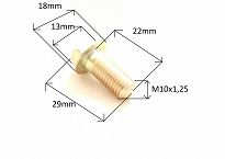 Śruba M 10 x 1,25 x 29 8.8 drążka stab. FSO, PN - 2