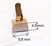 Szczotka   4,9 x 9,8 x 12,2 miedziana JM 7060502 - 4