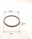 Oring  31,00 mm x 5,00 mm NBR - 2