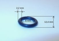 Oring    8,00 mm x 2,20 mm - 2