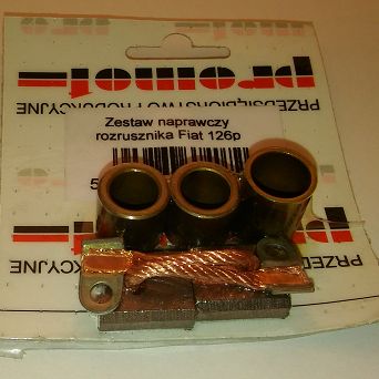 Tulejki rozrusznika 126p kpl + szczotki